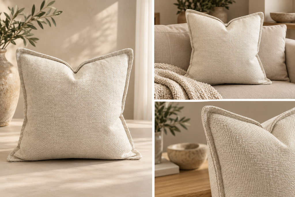 beige cushion 45cm