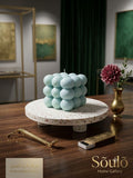 blue bubble candle