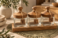 set - acacia wood