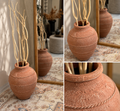 vintage red earth jar