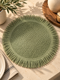 round straw coaster