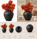 black copper  ovel vase