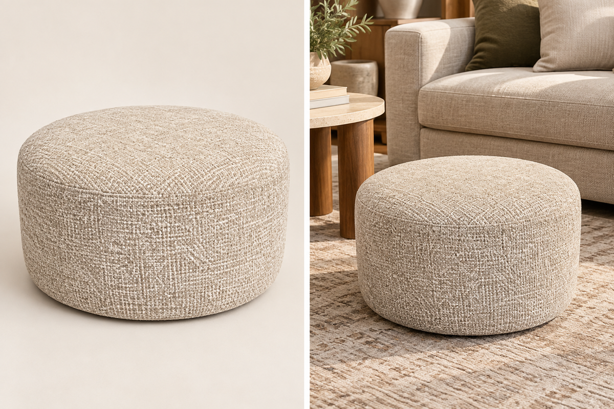 brown pouf
