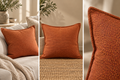 orange cushion 45cm